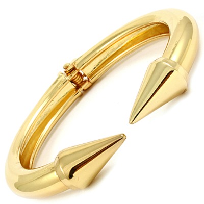 Spiked hinge bangle