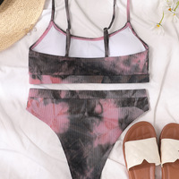 Sexy Printed High Waist Bikini Swimsuit - Thumbnail 2