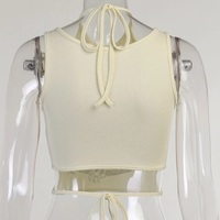 Cute Dragon Ying Yang Print Lace Tank Crop Top Off Shoulder Punk  Aesthetic Casual Summer E-Girl Kawaii Korean Japanese Haraju - Thumbnail 5