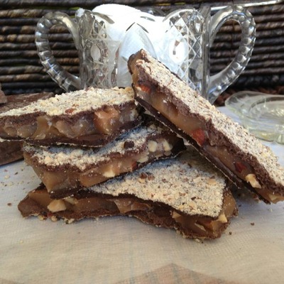 10 oz. gourmet (two-tone chocolate) english toffee