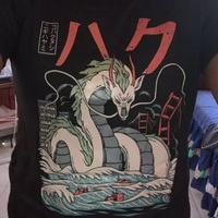 Cute Black Dragon Anime Cartoon Print Oversize Loose Short Sleeve T-shirt Aesthetic Casual Summer E-Girl Kawaii Korean Japanese Harajuku Street - Thumbnail 2