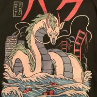 Cute Black Dragon Anime Cartoon Print Oversize Loose Short Sleeve T-shirt Aesthetic Casual Summer E-Girl Kawaii Korean Japanese Harajuku Street - Thumbnail 3