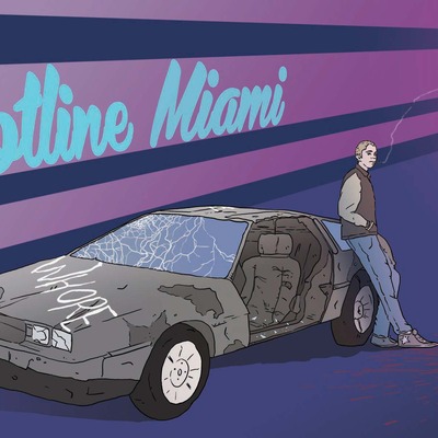 6" x 4" print - jacket & car (hotline miami)
