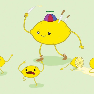 6" x 4" print - lemons