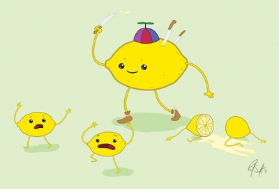 6" x 4" Print - Lemons