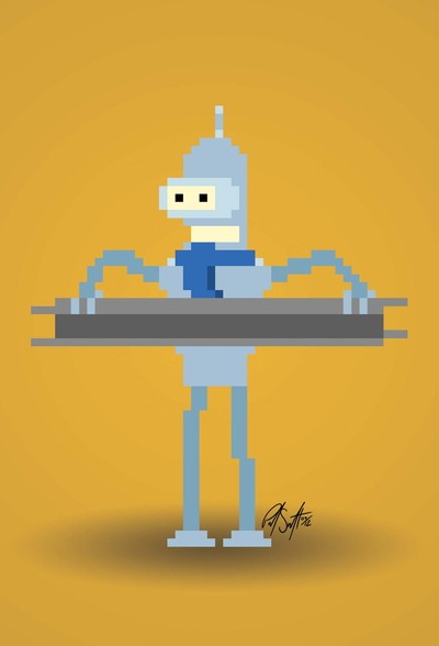 6" x 4" Print - Pixel Bender
