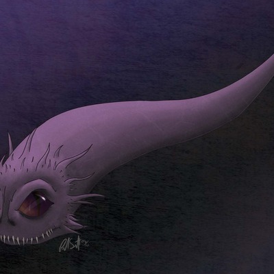 6" x 4" print - paisley monster