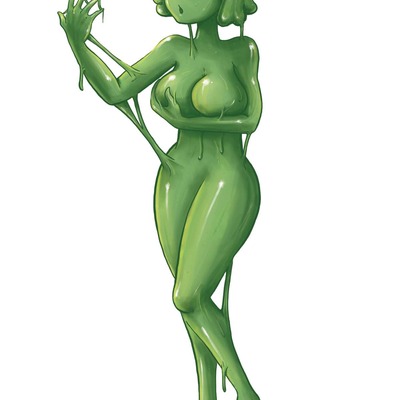 6" x 4" print - slime girl