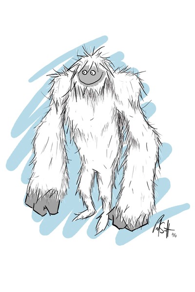 6" x 4" Print - Yeti