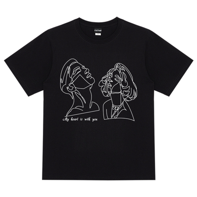 Free Shipping-"MY HEART IS WITH YOU" TEE