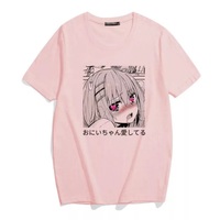 Cute Anime Sweet Girl Cartoon Short Sleeve T-shirt Print Punk Goth Loose Aesthetic Casual Summer E-Girl Kawaii Korean Japanese Harajuku - Thumbnail 6