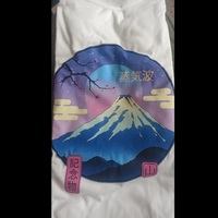 Cute Mount Fuji Japan Cartoon Anime Print Oversize Short Sleeve T-shirt Aesthetic Casual Summer E-Girl Kawaii Korean Japanese Harajuku Streetwear - Thumbnail 6