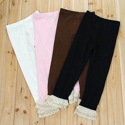 Lace ruffled leggings - Thumbnail 4