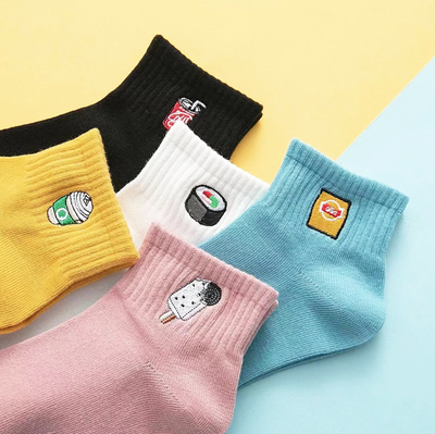 FOOD AND DRINKS SOCKS  ( SET / 5 Pairs )