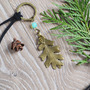 Oak Leaf Necklace, Autumn Necklace, Fall Jewelry, Leaf Necklace-1