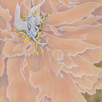 Original fantasy art: paeonia