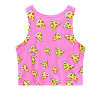 ALL I CARE ABOUT IS PIZZA CROP TOP - Thumbnail 1