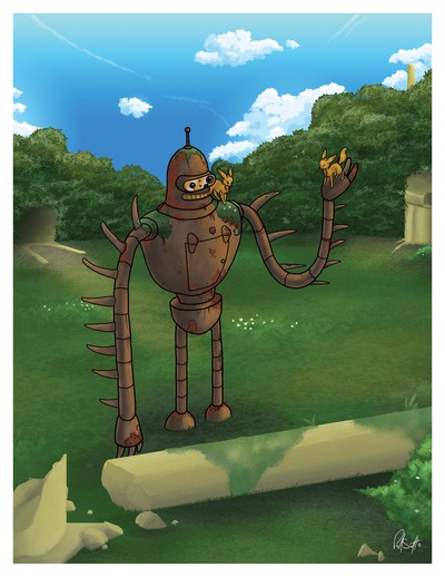 8.5" x 11" Print - Laputan Bender