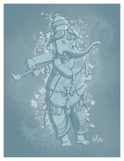 8.5" x 11" Print - Ganesha