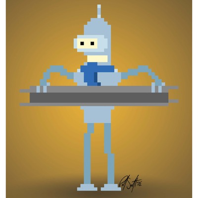 8.5" x 11" print - pixel bender