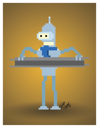 8.5" x 11" Print - Pixel Bender