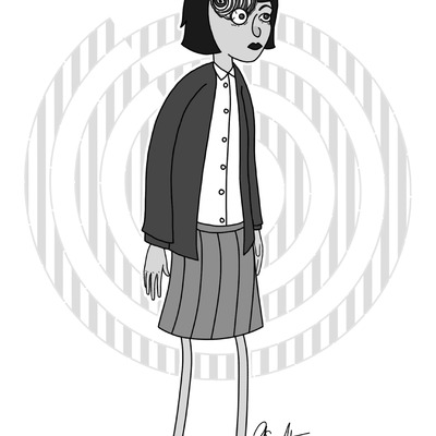 8.5" x 11" print - azami (uzumaki)