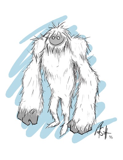 8.5" x 11" Print - Yeti