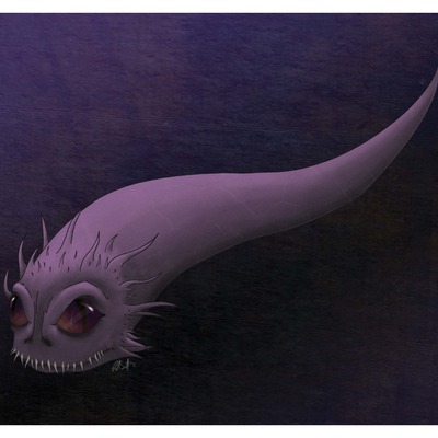 8.5" x 11" print - paisley monster