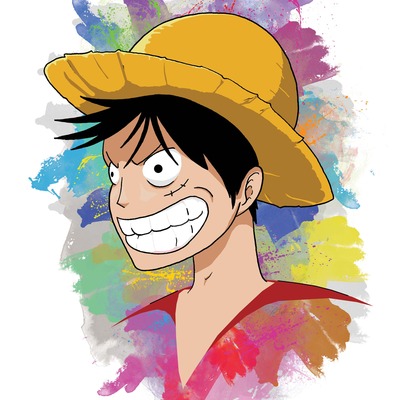 8.5" x 11" print - luffy (one piece)