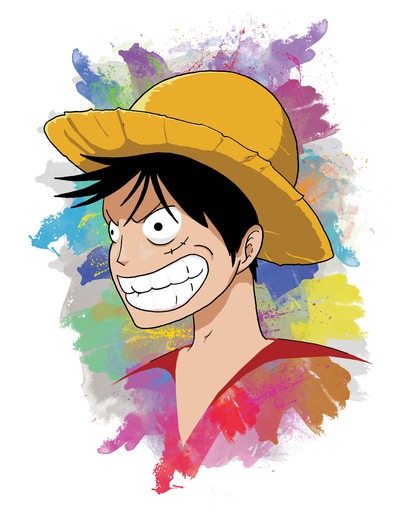 8.5" x 11" Print - Luffy (One Piece)