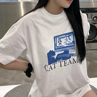 CAT TEAMS COMPUTER T SHIRT - Thumbnail 2