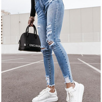 Slim Denim Trousers - Thumbnail 3