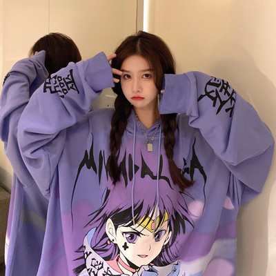 Jfashion sailor mars anime vinge oversize hoodie