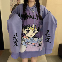 Jfashion Sailor Mars Anime Vinge Oversize Hoodie - Thumbnail 3