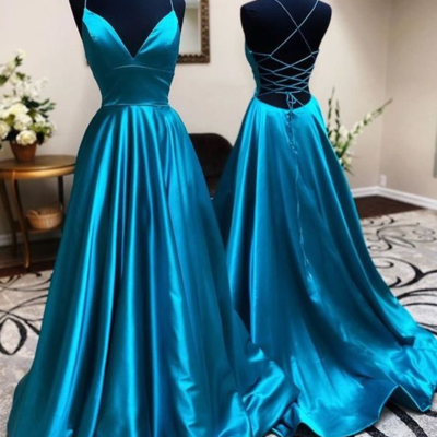 Simple mermaid backless prom dress evening dresses  - Thumbnail 5