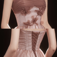 Cute tulle long A line prom dress evening dress - Thumbnail 5