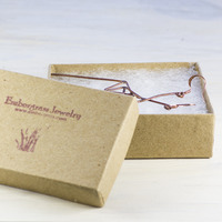 Handmade Copper Zigzag Earrings - Thumbnail 4