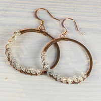 Seaspray Copper Earrings - Thumbnail 2