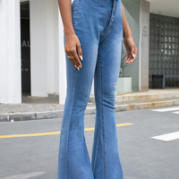 Women's Fashion High Waist Stretch Jeans - Thumbnail 3