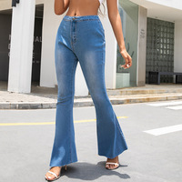 Women's Fashion High Waist Stretch Jeans - Thumbnail 4