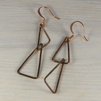Copper Isosceles Earrings - Thumbnail 1
