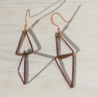 Copper Isosceles Earrings - Thumbnail 3