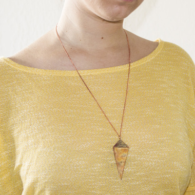 Copper kite necklace