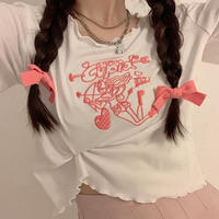 Cupid Love Heart Embroidery Tee - Thumbnail 2