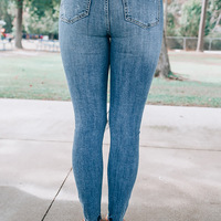 Slim High Waist Stretch Ripped Jeans - Thumbnail 2