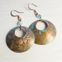 Dancing Flames Disc Earrings - Thumbnail 4