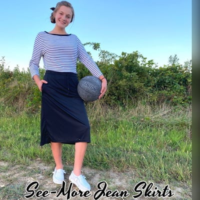 Black mod sport skirt with leggings 