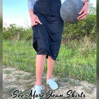 Black Mod Sport Skirt with Leggings  - Thumbnail 2