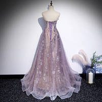 Sweetheart Lilac Sequined Long Formal Dress,558 - Thumbnail 3