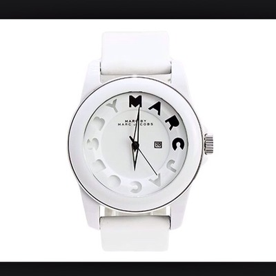 Back to marc-jacobs icon stripe white watch mbm4008